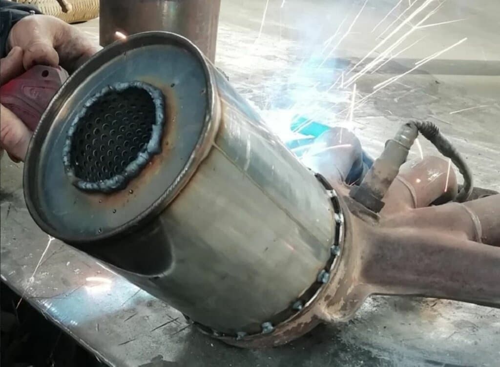 Установка пламегасителя